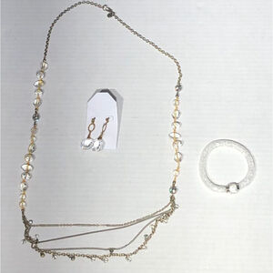 Custom Made Women's Chain Necklace Bracelet Earrings Set